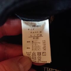 ⑥　パンツ　レディース　CLOSSHI PREMIUM　サイズ　ウエスト６１　ヒップ８９　冬用　裏地あったか素材　ストレッチ生地の画像
