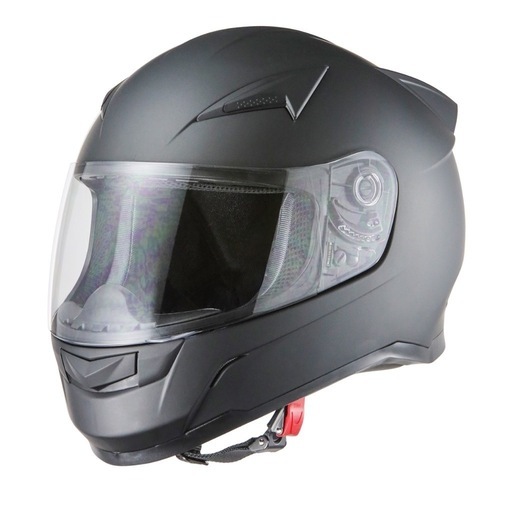 バイクヘルメット フルフェイス  マットブラック Lサイズ