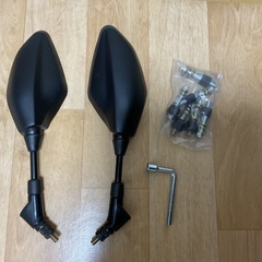 バイク　ミラー　社外品　8mm 10mm 逆/正ネジ　PCX、リード110　ホンダ、ヤマハ、スズキなどの画像