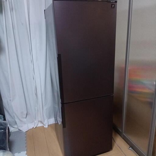 冷蔵庫 SHARP ２ドア SJ-PD27C-T ブラウン 2017年製