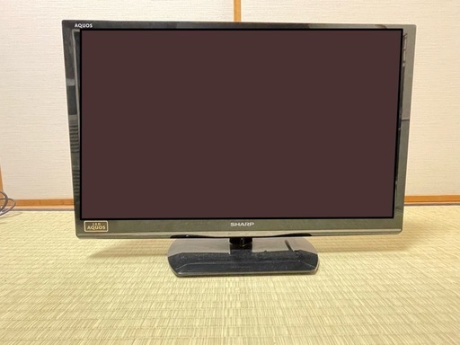 【値引き交渉可】SHARP製 テレビ 24型、3mテレビケーブル付き