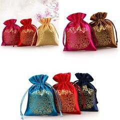 中国雑貨/チャイナ風ミニ小物袋（新品）の画像