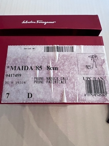 【展示品】Ferragamo ヴァラ ストラップパンプス 7D 24.5cm