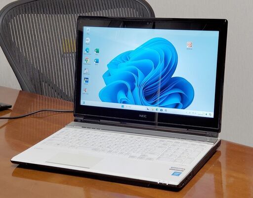 NEC 15インチタッチパネル付【win10+win11 起動8秒 CPUスコア5351】i7 新品SSD256GB/ office JW-CAD