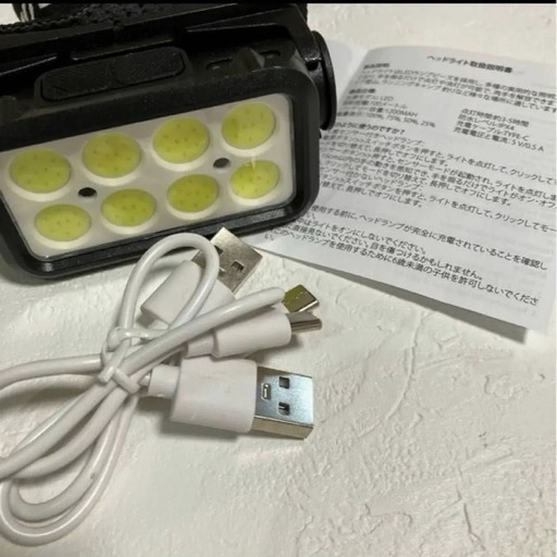 新品‼️ヘッドライト 防災用にいかですか？Type-C充電式