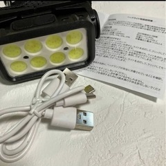 新品‼️ヘッドライト 防災用にいかですか？Type-C充電式 