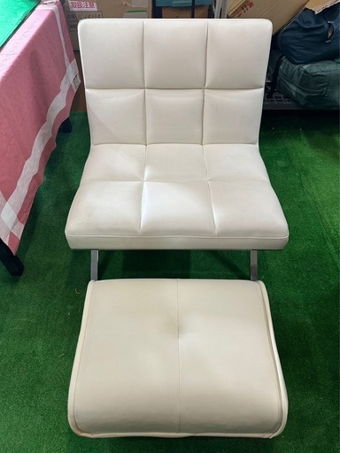 Roche Bobois ロッシュ ボボア　レザーアームチェア　オットマン付き　フランス製??