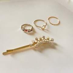 【受け渡し完了】リング 指輪 ヘアピンセット
