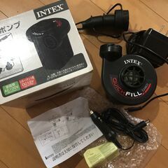 トイザらス INTEX クマノミ お庭プール ★滑り台 シャワー★電動空気入れ付きの画像