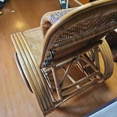 籐の椅子の画像