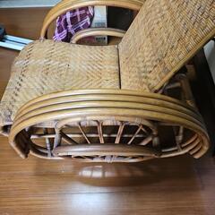 籐の椅子の画像