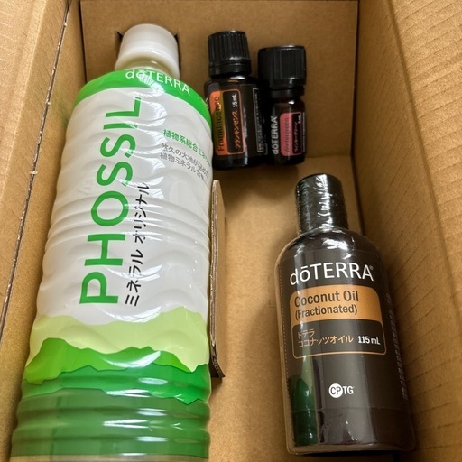 doTERRAエッセンシャルオイル、ミネラル、ココナッツオイル