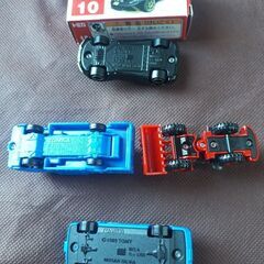 トミカ×3台★タカラトミー★ロータスエキシージR-GT、キャンター、農業車の画像