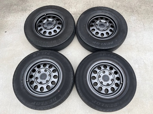 [極美品] 195/80r15 アルミ4本セット
