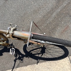 自転車　26インチ　ゴールドの画像