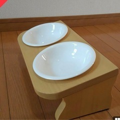 2set/フードスタンド/猫用/ハンドメイドの画像