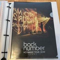 back number A4クリアファイル