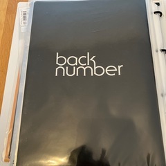 back number A4クリアファイルの画像
