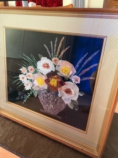 宝石の絵(額入り)