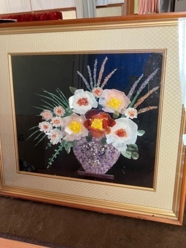 宝石の絵(額入り)