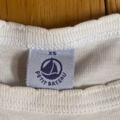 プチバトー XS ホワイト 白 レディースポワンココットクルーネック半袖Ｔシャツの画像