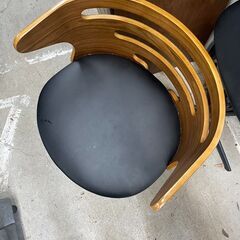 カウンターチェア　No.14150　ブラック　ハイチェア　【リサイクルショップどりーむ天保山店】の画像