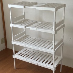 ニトリ たて横伸縮 押入れ整理ラックの画像