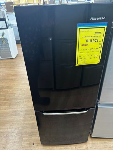☆ジモティー割引有☆　ハイセンス/2ドア冷蔵庫/HR-D15AB/150L/2017