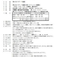 ★第35回全国スポーツ祭典バドミントン大会★新スポ連全国バドミン...