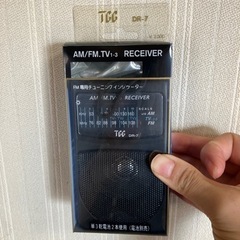 新品ポケットラジオ　イヤホン付き