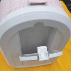 ペット用キャリーケース Sサイズ 幅24×奥45×高31㎝ ピンク 小型犬 猫 ケージ 西岡店の画像