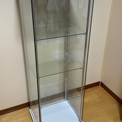 全面ガラスケース★不二貿易★4段★幅42.5×奥行36.5×高さ120cm★ホワイト★組立済み★コレクション/フィギュア用★の画像