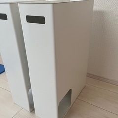 山崎実業
トイレットペーパーストッカー ホワイト 約W33×D12.5×H48cm プレート Plate 12ロール 収納 トイレの画像