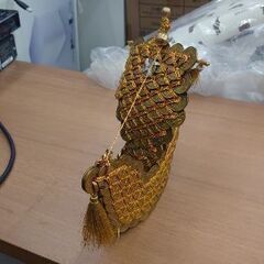 5円玉で編んだ大漁船 縁起物【ご縁として人気！】の画像