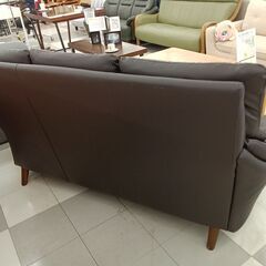 ★ジモティ割あり★  3人掛けソファー ブラウン H95×D80×W173 クリーニング済み TC982の画像