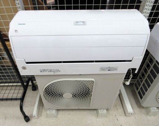 【基本工事費込み！】TOSHIBA / 東芝 ルームエアコン 2.2kW 6畳 RAS-G221R 冷房/暖房 室外機・リモコン付 100V【ユーズドユーズ名古屋天白店】J8-2