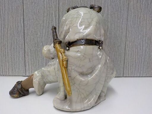 お値下げ中！ 石湾窯 林乃河 精品 人物置物 中国美術 中国古玩 骨董品 