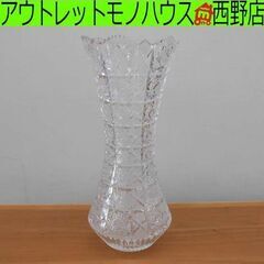 クリスタル花瓶 カメイグラス フラワーベース 高さ35cm 札幌...