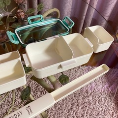 ランチボックス・弁当箱　スケーター　11×18.5×高さ6センチ　箸ケース付きの画像