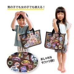 トートビーチバッグ  プールバッグ ワッペン柄　　　　の画像