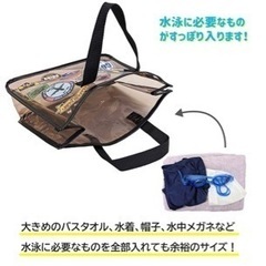 トートビーチバッグ  プールバッグ ワッペン柄　　　　の画像