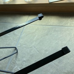 【山崎実業】レンジフードなべ蓋ホルダー タワー ブラック 2980の画像