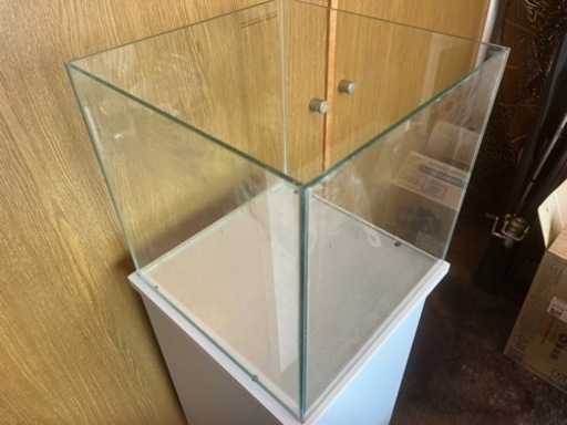 キューブガラス水槽+水槽台+テトラ バリューエックスパワーフィルター
