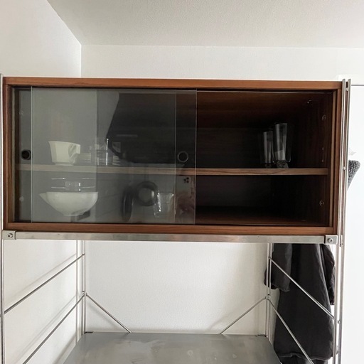 無印良品　ステンレスユニットシェルフ　帆立　食器棚 無印良品 ステンレスユニットシェルフ 帆立 食器棚