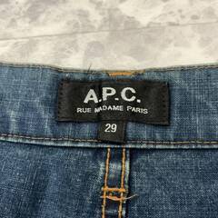 【新品同様】A.P.C アーペーセー ボタンフライ ストレート デニムパンツ / ジーンズ size:29の画像