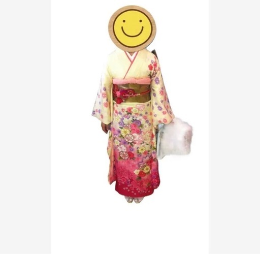 振袖　クリーニング済み 倖田來未振袖ネットレンタル からし/黒 ライオン柄 ジャパン