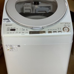 送料・設置込み可 洗濯乾燥機 9kg/4.5kg SHARP 2018年