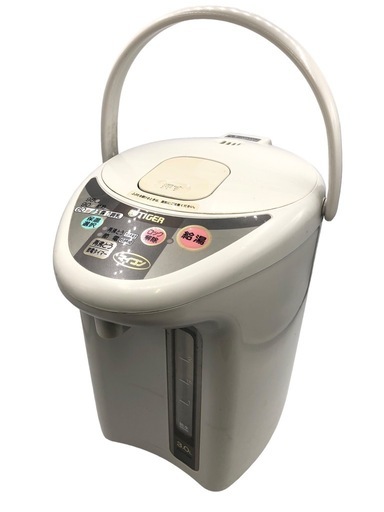 TIGER タイガー PDH-F300 3.0L グレー H マイコン 電動ポット 電気ポット 動作品 ※コード欠品