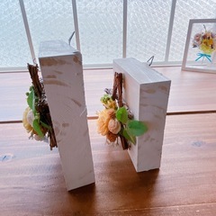 ハンドメイド☆アレンジメントフラワー☆壁掛け星型リース☆小の画像