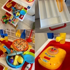 キッチン　ボーネルンド　野菜　アンパンマン炊飯器　おもちゃ等の画像